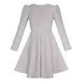 thumbnail image 2 of Girls Dress Back School Uniform Long Sleeve Gray Dress 6 Years, 2 of 7