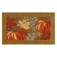 thumbnail image 1 of Mohawk Home Cottage Pumpkins Faux Coir Polyester Doormat, Orange, 18" x 30", 1 of 7