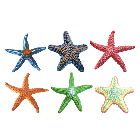 6Pcs Children Diving Toys Decorative Pool Toys Adorable Sea-star Toys Kids Accessory (Mixed Style)
