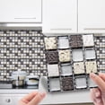 thumbnail image 2 of Wall Sticker DIY 10-Piece Ceramic Tile Paste 3D Lattice Design for Self- Wall for Home 10PCS, 2 of 7