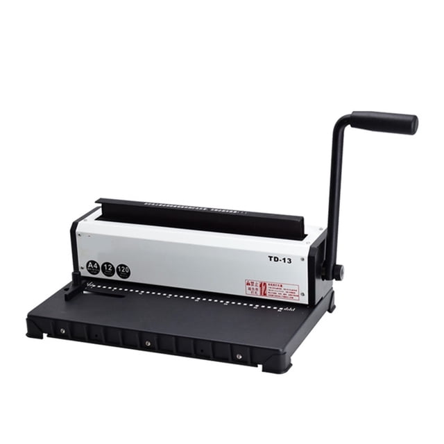 TD-13 Double Wire Punching Binding Machine 3 In 1 A4 Size Books Wire-O Binder, For Office, School, Business