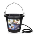 thumbnail image 2 of Farm Innovators FB-80R Rubber 3 Gallon Flat Back Heated Bucket, 70 Watt, Black, 2 of 12