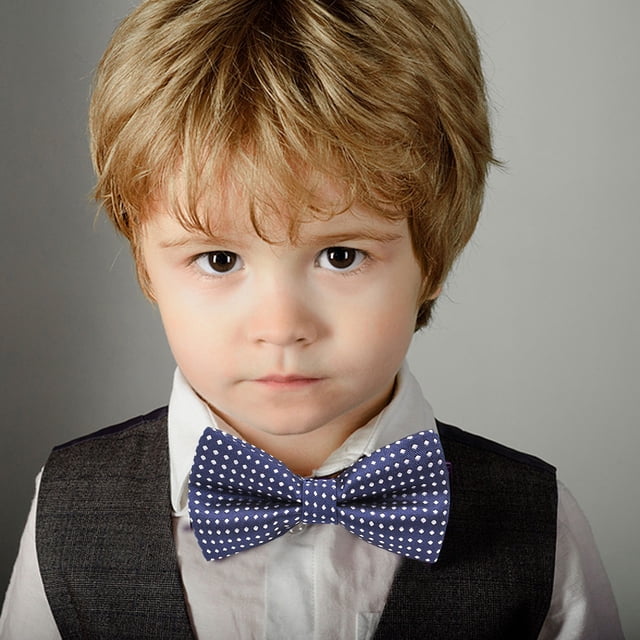 Becaristey Dot Pre-tied Bow Tie For Girls Boys Universal Fit Compact And Lightweight Reusable And Easy To Clean Purple