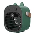 thumbnail image 1 of JZCHUNTOY Desktop Cooling Fan, Ultra Quiet Adjustable Speed Small Table Fan, 90 Degree Rotating Non Slip Base Desk Fan, Portable Personal Fan for Home Office Bedroom Dorm Study Room Use, 1 of 7