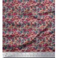 thumbnail image 1 of Soimoi Georgette Viscose Fabric Check & Geometric Printed Fabric 1 Yard 42 Inch Wide, 1 of 5