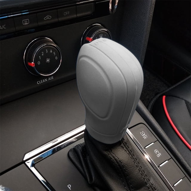 Dvkptbk Gear Shifter Knob Car Gear Shifter Knob Cover, Elastic Car Automatic Shifter Protector Cover, Universal Antl-Slip Auto Knob Gear Stick Protector Vehicle Accessories