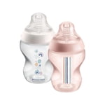 Tommee Tippee Closer Bouteilles pour bébé nature, Mamelons comme le sein avec valve anti-colique