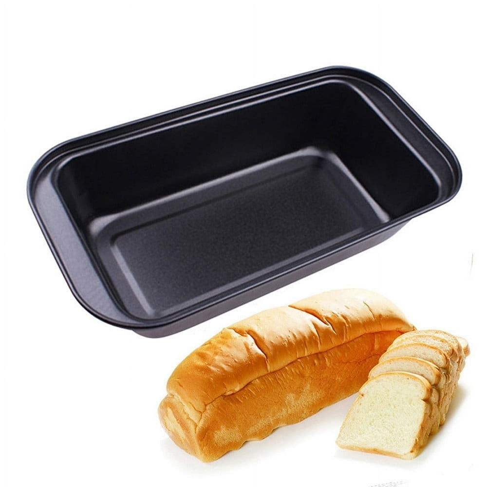 MesaSe Bread Loaf Pan for Homemade Bread Rectangular Bread Pan Cake Pan No-Stick Bread Pan Bakeware Steel Cake Mould Baking Accessories Black on Clearance