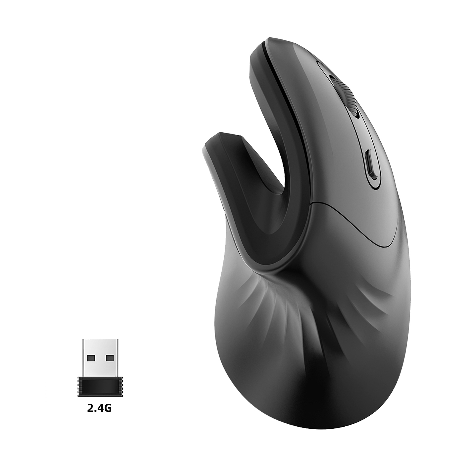 Vertical Mouse Wireless 2.4G Ergonomic Design Mice 2400DPI Adjustable Battery Powered Optical E-sports MiceStrong Compatibility Supports