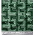 thumbnail image 1 of Soimoi Modal Satin Fabric Square & Spiral Geometric Print Fabric by the Yard 42 Inch Wide, 1 of 3