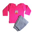 thumbnail image 1 of Loralin Design GFO12 Owl Outfit - Fuchsia  12-18 Months, 1 of 1
