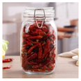 thumbnail image 2 of Transparent  Glass Snap Storage Jar Household Kitchen Sealed Jar Grain Storage Box Tea Tin Multi-purpose Containe, 2 of 3