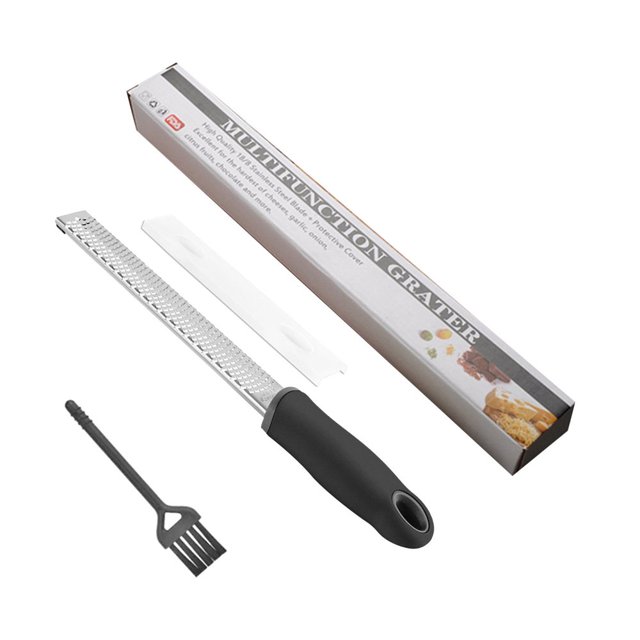 CHOK Râpe à Citron Zester & Fromage Robuste & Râpe à Légumes Râpe à Ail, Muscade, Chocolat, Légumes, Gingembre - Râpe à Fromage & Râpe en Acier Inoxydable Verte