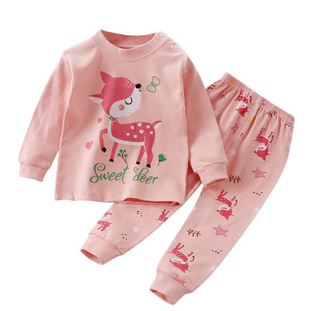 Pisexur Tenue d'Automne pour Bébé Fille Garçon, Ensemble de Pyjama pour Tout-Petits Garçons Filles, Mode Décontractée, Floral, Col Rond, Manches Longues, Chandail à Enfiler et Pantalon, Tenue de Nuit, Ensemble 2 Pcs pour Enfants, 3 Mois à 6 Ans