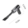 thumbnail image 3 of Handheld Car Vacuum Cleaner | 120W Powerful Suction | Mini Portable Cordless Vacuum | USB Rechargeable | ABS Material | Lightweight Folding Design | 6000-10000Pa | Includes Filter & Accessories |, 3 of 9