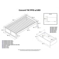 thumbnail image 4 of Leo & Lacey Urban Twin Storage Platform Bed in White, 4 of 4