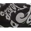 thumbnail image 4 of oneOone Georgette Viscose Dark Gray Fabric Joker & Poker Text Sewing Craft Projects Fabric Prints By Yard 42 Inch Wide, 4 of 4
