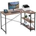 thumbnail image 1 of BestOffice Gaming Desk, Extra Large 47-Inch Modern Computer Study Workstation for Home Office & Small Spaces, Brown, 1 of 7