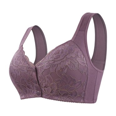 Kelon Bra Clearance Sale Women's Chiffon Underwear Women Sexy Lace Back Front Shaping Cup Adjustable Shoulder Strap Large Size Underwire Bra