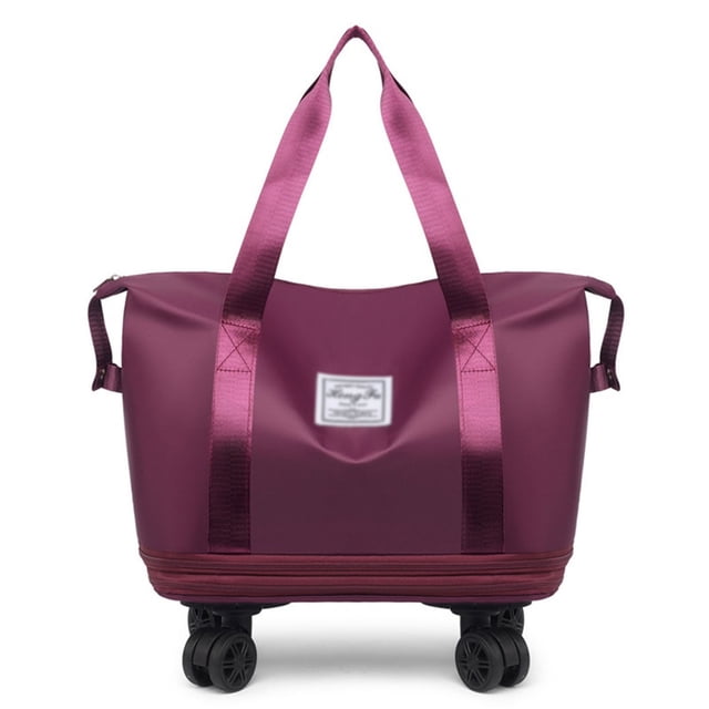Large Capacity Travel Bag with Wheels, Universal Wheel Removable, Expandable Foldable Duffle Bag