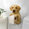 thumbnail image 4 of Porte-papier pour Chien Distributeur de Rouleaux de Papier Hygiénique Amusant Porte-Rouleau de Papier de Toilette Support de Rangement pour Rouleaux en Forme d'Animal Imprimé 3D Support Décoratif Mural pour Papier de Toilette pour Salle de Bain Cuisine Acier Inoxydable, 4 of 4
