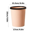 thumbnail image 3 of Chmadoxn Garbage Can, Trash Can Trash Can Household Lidless Pressure Ring Paper Basket Trash Can, 3 of 6
