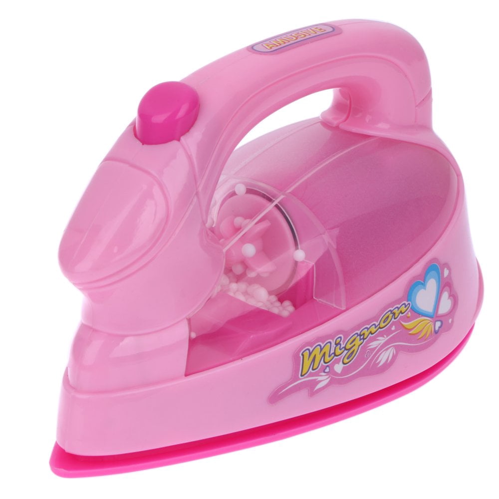 CNKOO Mini Electric Iron Light-up Simulation Kids Children Play House Toy