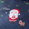 thumbnail image 3 of Christmas Tree Deer Santa Claus Printed Bedding Sets Quilt Cover Set No Comforter (Blue, King), 3 of 7