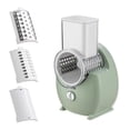 thumbnail image 1 of MYG for 3-in-1 Electric Rotary Vegetable Cutter Slicer Automatic Chopper Grater with 3 Interchangeable Blades for Fruits Vegetables Cheese Easy to Clean and Store One-Button Operation, 1 of 10