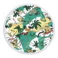 thumbnail image 1 of PRETXORVE Round Printed Microfiber Beach Super Colorful Bath Sandproof Beach Blanket Beach Multi-Purpose for Travel Swimming Pool, 1 of 8