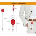 thumbnail image 2 of 20 Pcs Supports Rétractables pour Badges d'Identité, Moulinets pour Badges d'Identité avec Pince, Supports de Badges Rétractables pour Employé de Bureau, Médecin, Infirmier - Rouge, 2 of 7