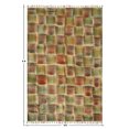 thumbnail image 1 of Casavani Cotton Handblock Printed Dhurrie Green Hallway Runner Area Rug Outdoor Rug 2.6x4 feet, 1 of 4