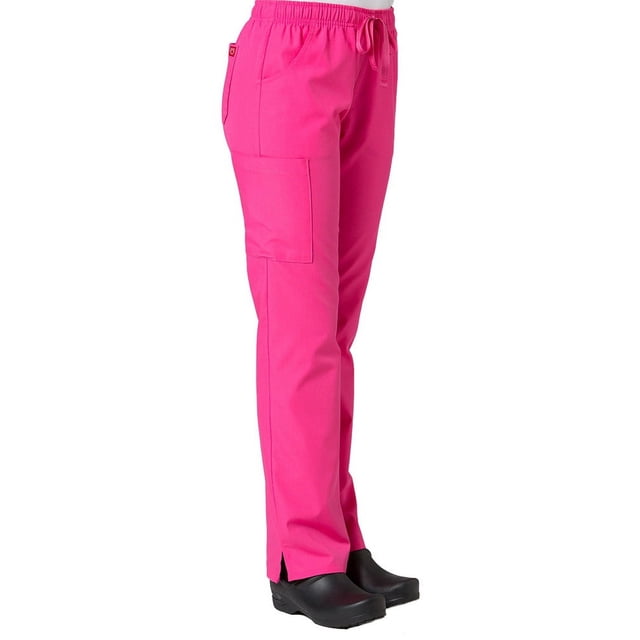 Red Panda Pantalon d'Uniforme Cargo pour Femmes à Taille Élastique