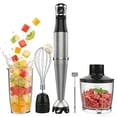 thumbnail image 1 of Immersion Blender, 1100W 5-in-1 with Variable Speed, Chopper, Whisk & Frother, 1 of 5