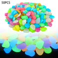 thumbnail image 1 of 50PC Glow In The Dark Pebbles Luminous Stones Garden Walkaway Aquarium Fish Tank, 1 of 10