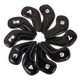 thumbnail image 3 of maskred 10Pcs PU Golf Iron Covers Set Sticky Training Equipment for Golf Club Head Swing and Distance Style A 1Set, 3 of 6