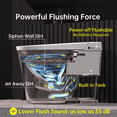 thumbnail image 2 of EPLO Bidet de Toilette Intelligent avec Réservoir Intégré, avec Système de Rinçage à Faible Bruit, Couvercle à Ouverture/fermeture Automatiques, Rinçage Automatique/double Rinçage, Rinçage Occultant, Fonctionnement par Capteur de Pied, 2 of 10