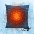 thumbnail image 3 of F Usb Electric Heating Pad Pillow Cover With 5 Heat Settings Timer Function Washable Cotton Fabric 17.7X17.7In For Back Neck Body Warmth At Home Office, 3 of 6
