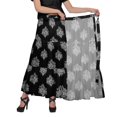 thumbnail image 2 of Moomaya Jupe Longue Imprimée pour Femmes Style Portefeuille Grande Taille Jupe Maxi à 3 Niveaux, 2 of 5