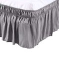 thumbnail image 1 of Unique Bargains Polyester Bed Skirt Elastic Wrap Around Dust Ruffle 15' Drop, 1 of 10