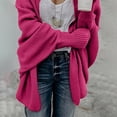 thumbnail image 4 of DPTALR Women's Kimono Cable Knitted Slouchy Oversized Wrap Cardigan Sweater, 4 of 9