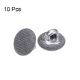 thumbnail image 3 of Unique Bargains 10pcs 16L Fabric Cloth Covered Button 10mm Round Metal Shank Sewing Buttons for Suits Dress Blouses, Grey, 3 of 5