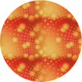 thumbnail image 1 of Ahgly Company Tapis Rond Lavable en Machine Intérieur Transitionnel Rouge Néon, 4 Pieds Rond, 1 of 7