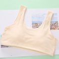thumbnail image 3 of Zwiiyzr Girls Padded Training Bras - Crop Cami Bras for Girls with Removable Padding 13-17 Years Beige, 3 of 6