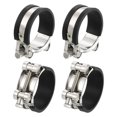 thumbnail image 1 of Unique Bargains T-Bolt Hose Clamp 4Pack 52-55mm Rubber Cushion Metal Intake Intercooler Clamps, 1 of 4