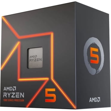 AMD Ryzen 5 7600 - Ryzen 5 Socket à 6 Cœurs AM5 65W Processeur Graphique AMD Radeon (100-100001015BOX)