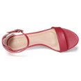 thumbnail image 4 of BLISSFUL STEP Women's Kitten Heel Ankle Strap Open Toe Sandals, 4 of 7