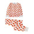 thumbnail image 2 of MesaSe Halloween Fashion Matching Family Pajamas Set Loose with Cartoon Fruit Print Buttons Ribbed Closure, 2 of 6