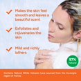 thumbnail image 4 of Premium Taza Natural White Volcanic Exfoliating Lava Body Wash, 4 of 5