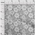 thumbnail image 2 of oneOone Polyester Spandex Gray Fabric Floral Retro Sewing Craft Projects Fabric Prints By Yard 56 Inch Wide, 2 of 5